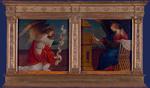 欧洲12-19世纪油画五_FERRARI, Gaudenzio - Panels from an Altarpiece - The Annunciation